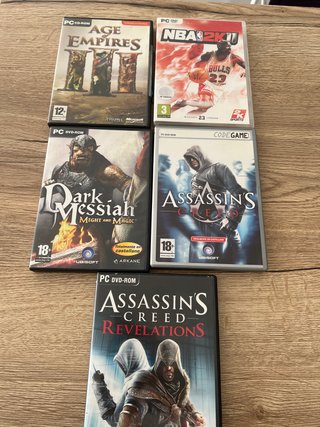 Lote Juegos PC: Age Empires, NBA 2K11, Assassin's