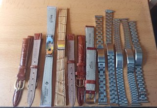 Correas de reloj de cuero y metal