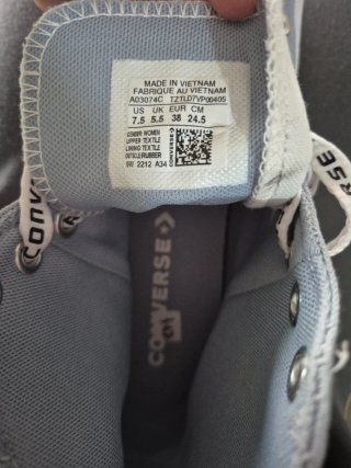 Zapatillas Converse altas talla 35