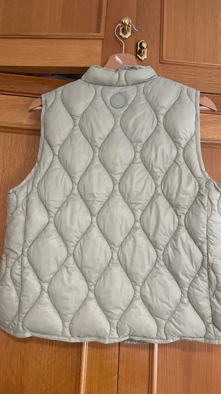 Chaleco acolchado verde talla M