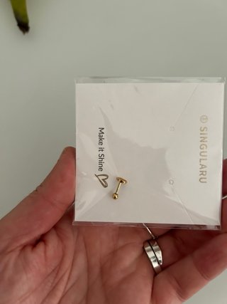 Pendiente Smiley Dorado Plata