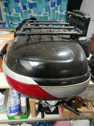 Maleta Baúl Moto Suzuki Negra