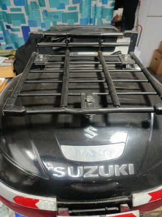Maleta Baúl Moto Suzuki Negra