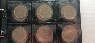 241 monedas siglo 19, 50, 5 ptas y cartón 50cTs