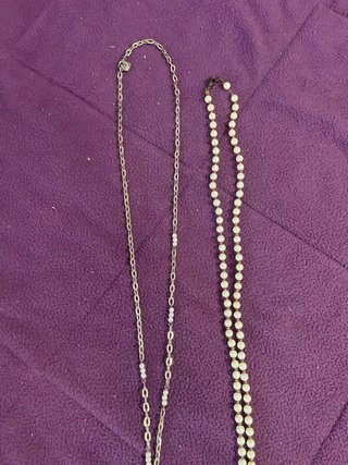 Colgantes de muñeca con cadena plateada