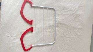 Tendedero Plegable Ajustable Blanco y Rojo