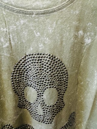 Camiseta Scalpers Mujer Talla S Verde Oliva