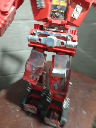 Robot Juguete Antiguo Rojo Vintage