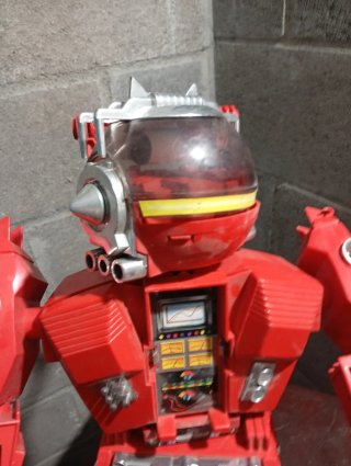 Robot Juguete Antiguo Rojo Vintage