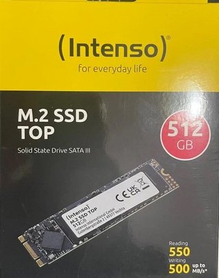 SSD M.2 Intenso 512GB SATA III 550MB/s