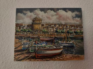 Pintura al óleo original . Firmada Solsona