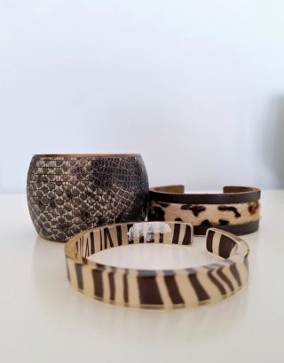 Lote 3 Pulseras Animal Print