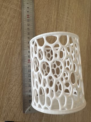 Bote portalápices blanco diseño orgánico