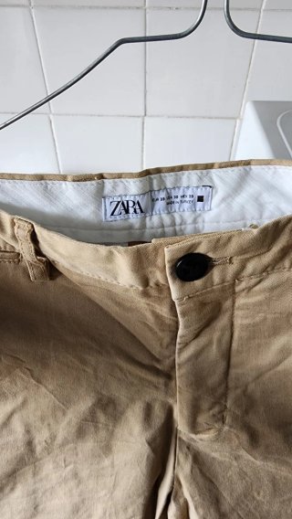 Pantalón Zara Talla 38 Beige
