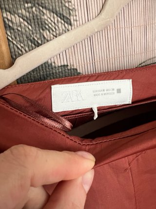 Pantalón fluido terracota talla M