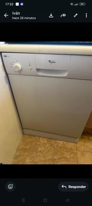 Lavavajillas Whirlpool blanco