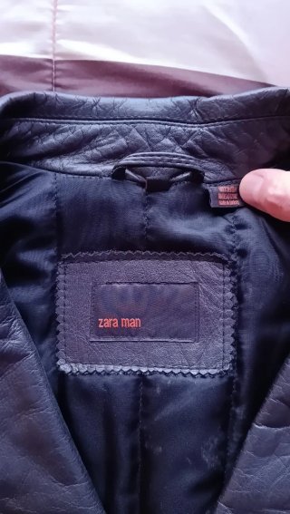 Chaqueta Zara Man Cuero Talla L