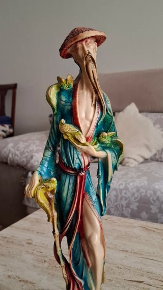 Lote 3 figuras decoración oriental vintage