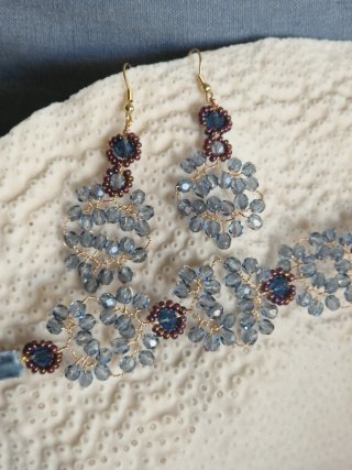 Gargantilla/Choker Azul claro