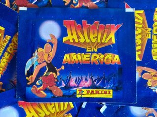 Sobre cromos "Astérix en América" (varios modelos)