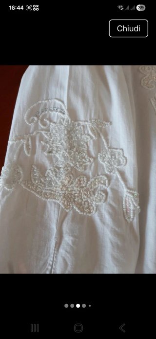 Camicia donna bianca con ricami