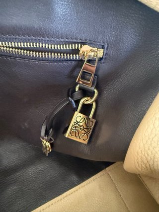 Bolso Loewe Amazona Beige y Marrón