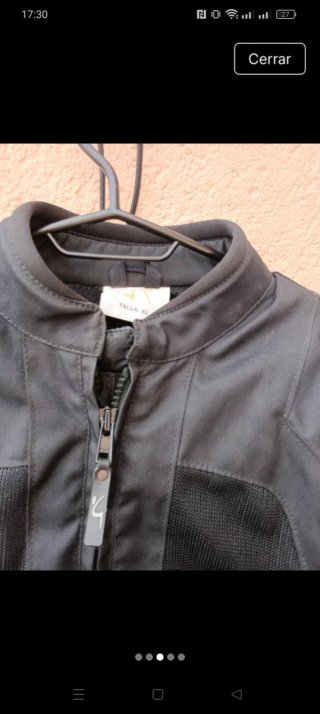 Chaqueta Moto Verano Mujer XL Negra