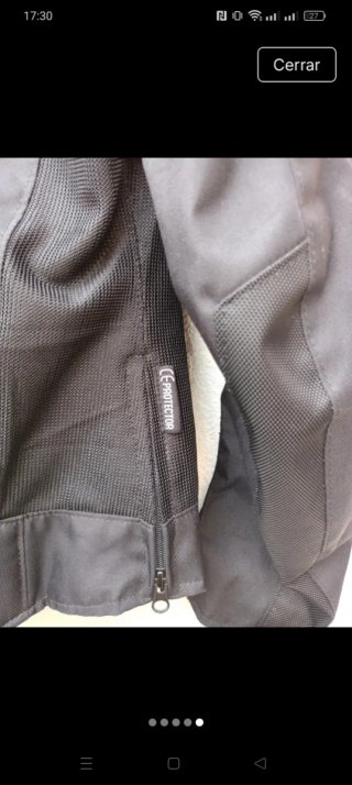 Chaqueta Moto Verano Mujer XL Negra