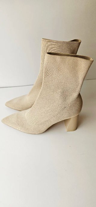 Botines Zara T.36 Beige