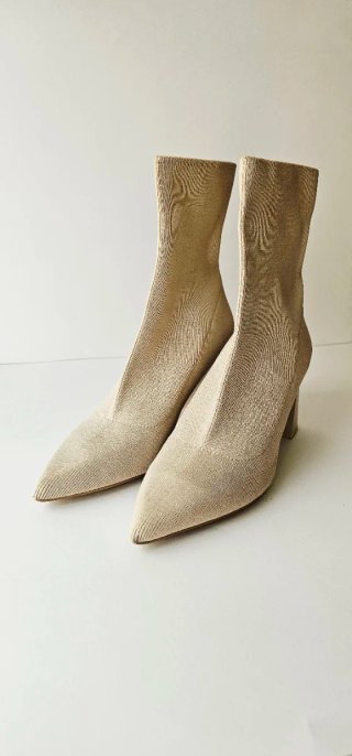 Botines Zara T.36 Beige