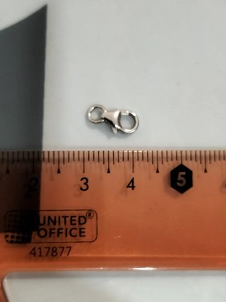 Cierre de oro blanco para pulsera nuevo.