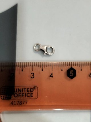 Cierre de oro blanco para pulsera nuevo.