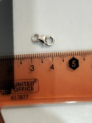 Cierre de oro blanco para pulsera nuevo.