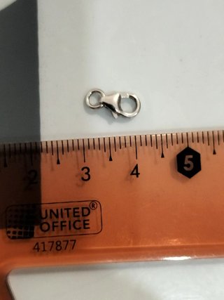 Cierre de oro blanco para pulsera nuevo.