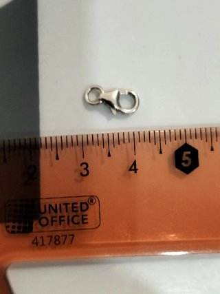 Cierre de oro blanco para pulsera nuevo.