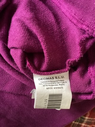 Sudadera Morada Mujer Talla L