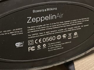 Bowers & Wilkins Zeppelin Air Lightning