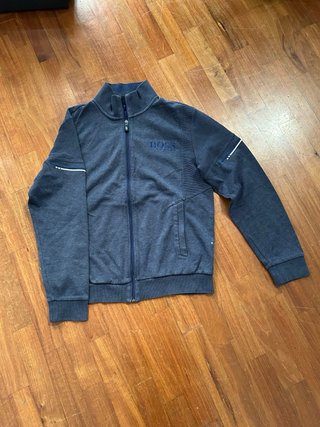 Felpa Hugo Boss con zip - Blu Navy - Taglia L