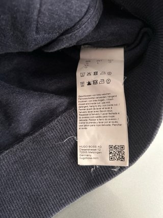 Felpa Hugo Boss con zip - Blu Navy - Taglia L