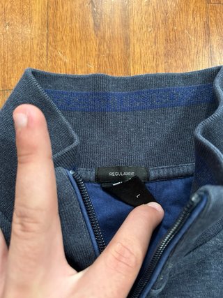 Felpa Hugo Boss con zip - Blu Navy - Taglia L