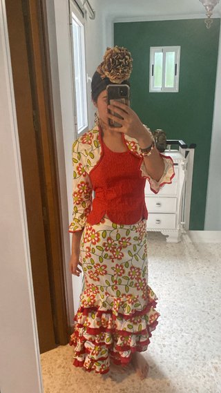 Conjunto de dos piezas flamenca TALLA 40/L