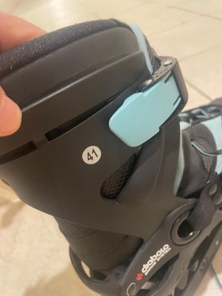 Patines en línea Oxelo negros y azules T41
