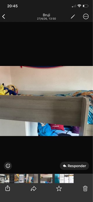 Cama tren infantil con armario y cajones