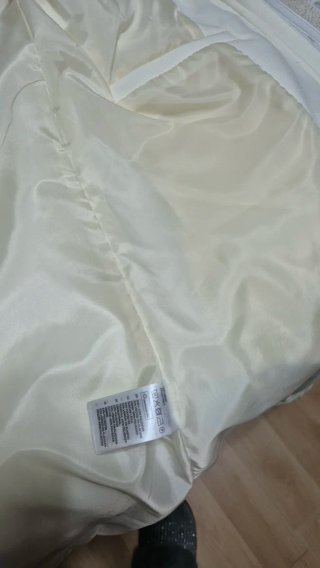 Abrigo H&M Blanco Talla 40