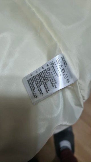 Abrigo H&M Blanco Talla 40