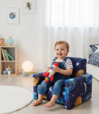 Poltroncina per bambini fantasia spazio