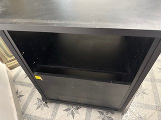 Mueble TV cristal negro
