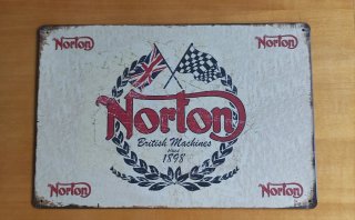 Chapas Metálicas Motos Norton