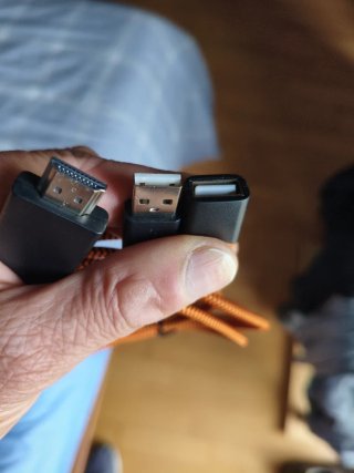 Cable USB C a USB A Naranja