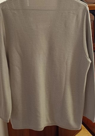 Chaqueta de punto gris XL